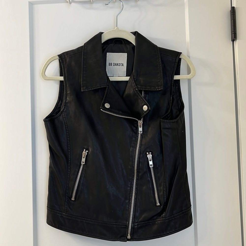 BB Dakota Faux Leather Vest